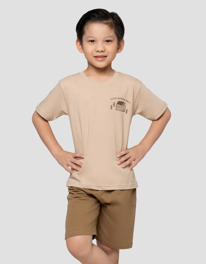 LITTLE M PRINT LITTLE OUTDOOR DAYS PAKAIAN SETELAN ANAK LAKI-LAKI