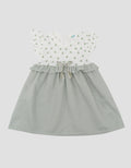 Little M Mix Woven Lovely Embro Midi Dress Bayi