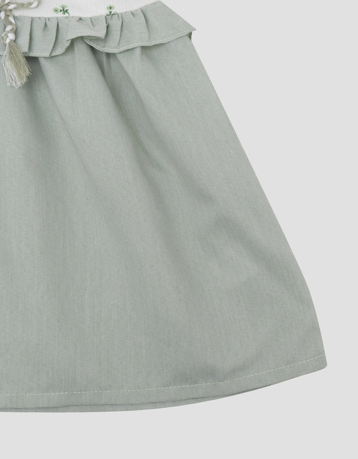 Little M Mix Woven Lovely Embro Midi Dress Bayi