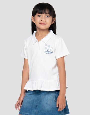 CHARACTER CINNAMOROLL RUFFLE KAOS POLO ANAK PEREMPUAN