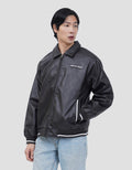 NEVADA BOXY FIT LEATHER WITH EMBROIDERY JAKET PRIA
