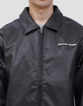 NEVADA BOXY FIT LEATHER WITH EMBROIDERY JAKET PRIA