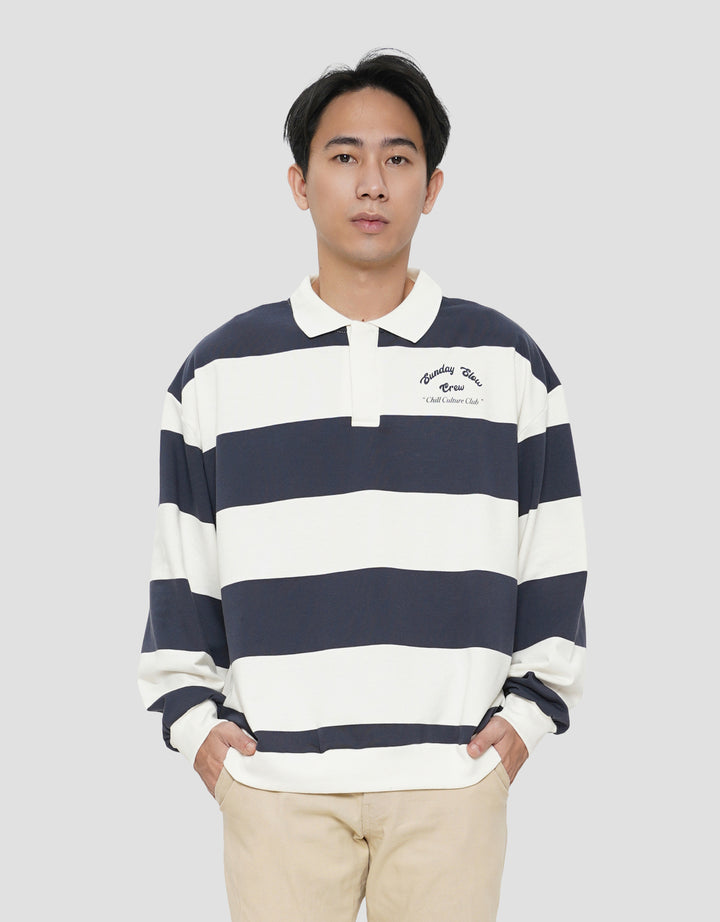 NEVADA SYED STRIPES BOXY SWEATER PRIA
