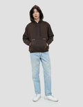 NEVADA BOXY FIT RANDOM PLACEMENT TEXTS SWEATER HOODIE PRIA