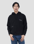 NEVADA BOXY FIT RANDOM PLACEMENT TEXTS SWEATER HOODIE PRIA