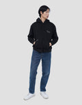 NEVADA BOXY FIT RANDOM PLACEMENT TEXTS SWEATER HOODIE PRIA