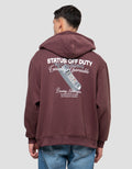 NEVADA BOXY FIT PRINT SWEATER HOODIE PRIA