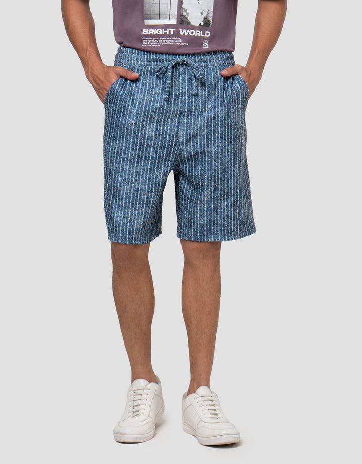 NEVADA KNEE LOOKS DENIM TEXT CELANA PENDEK PRIA