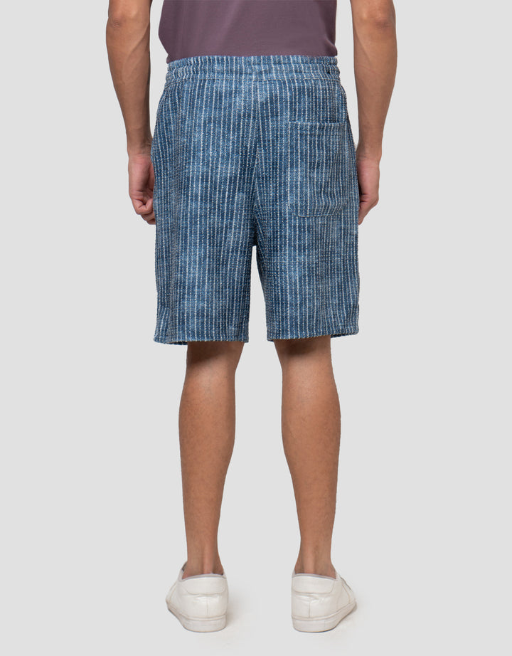 NEVADA KNEE LOOKS DENIM TEXT CELANA PENDEK PRIA