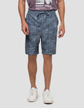 NEVADA KNEE LOOKS DENIM TEXT CELANA PENDEK PRIA