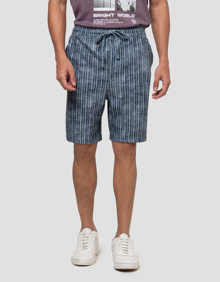NEVADA KNEE LOOKS DENIM TEXT CELANA PENDEK PRIA