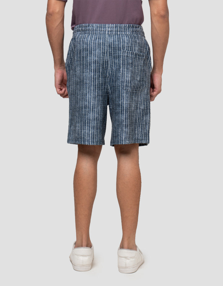 NEVADA KNEE LOOKS DENIM TEXT CELANA PENDEK PRIA