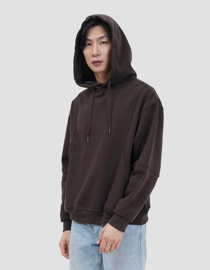 NEVADA BOXY FIT SIDE HALF ROUND SWEATER HOODIE PRIA