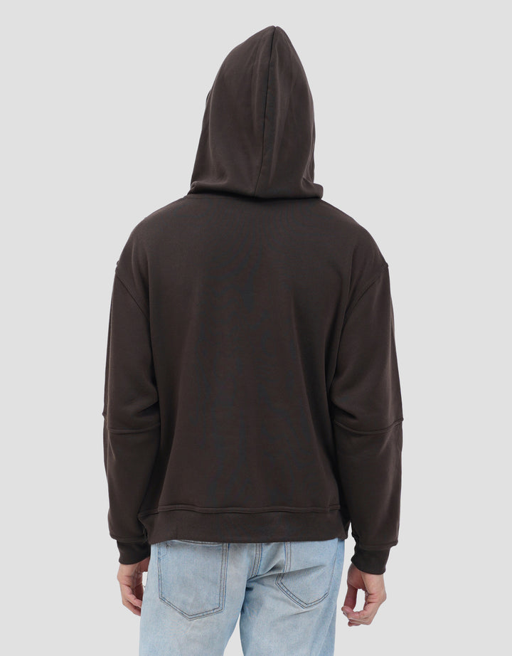 NEVADA BOXY FIT SIDE HALF ROUND SWEATER HOODIE PRIA