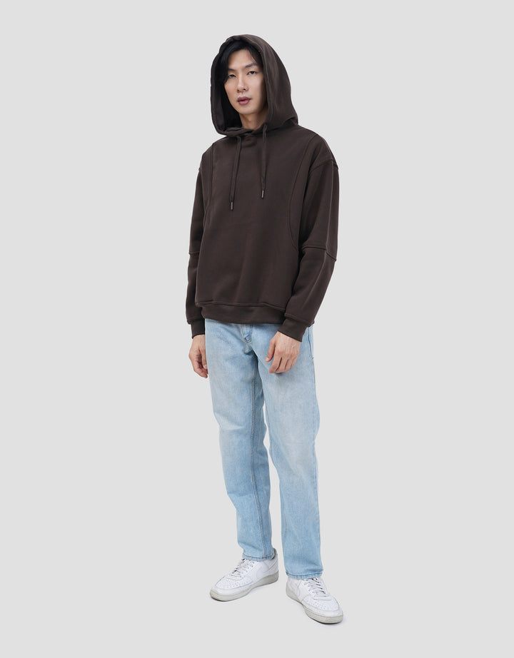 NEVADA BOXY FIT SIDE HALF ROUND SWEATER HOODIE PRIA