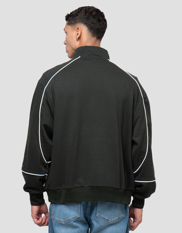 NEVADA RAGLAN PIPPING HALF ZIPP SWEATER PRIA