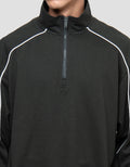 NEVADA RAGLAN PIPPING HALF ZIPP SWEATER PRIA