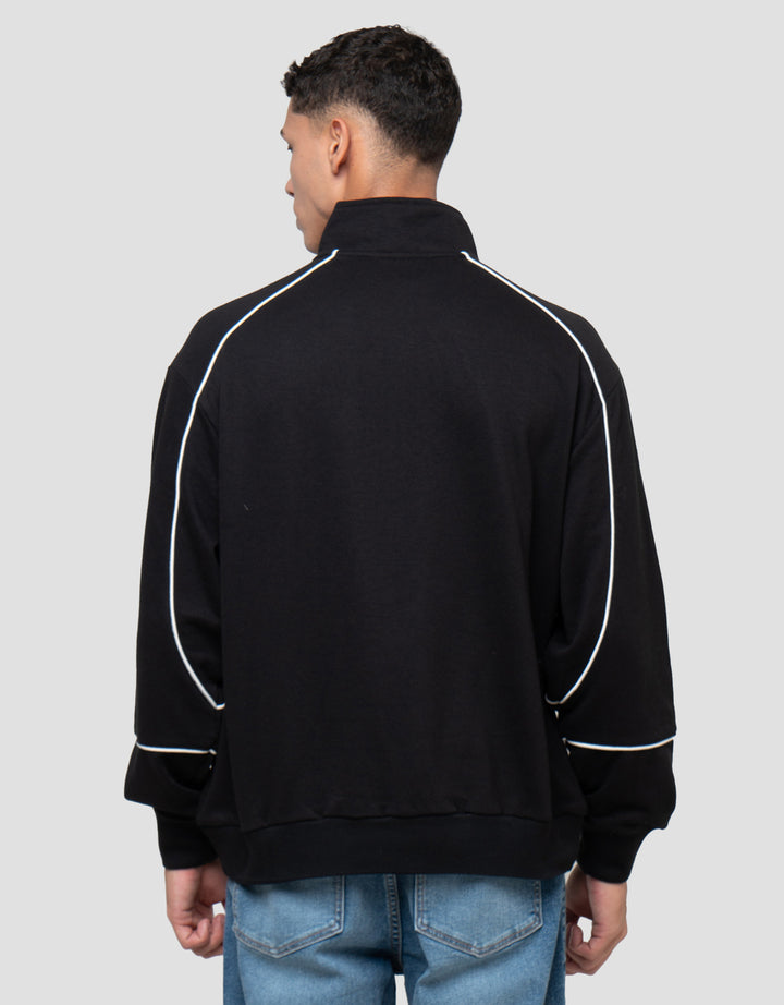 NEVADA RAGLAN PIPPING HALF ZIPP SWEATER PRIA