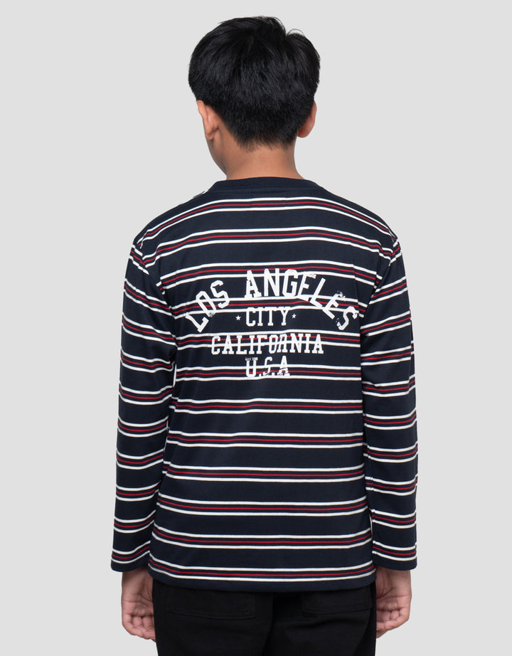 NEVADA STRIPE PRINT KAOS ANAK LAKI-LAKI