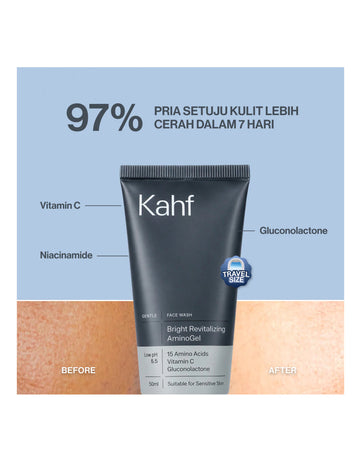 KAHF BRIGHT REVITALIZING AMINOGEL FACE WASH 50 ML