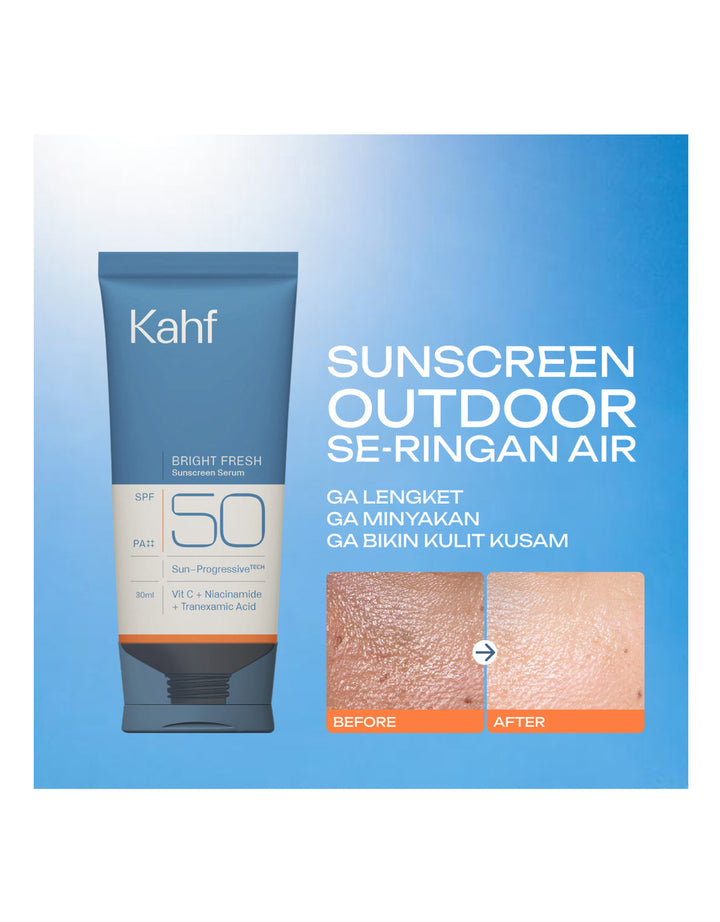 KAHF BRIGHT FRESH SUNSCREEN SERUM SPF 50 25 ML