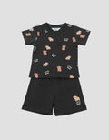 LITTLE M PRINT MINI BEARY SETELAN BAYI