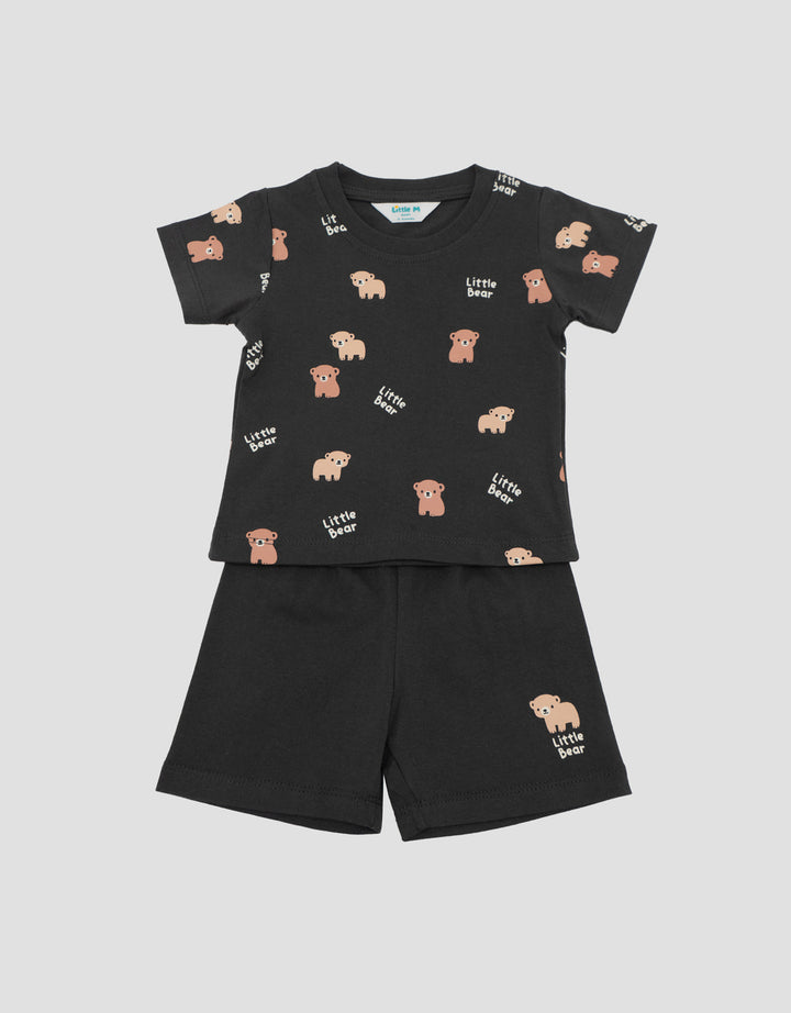 LITTLE M PRINT MINI BEARY SETELAN BAYI