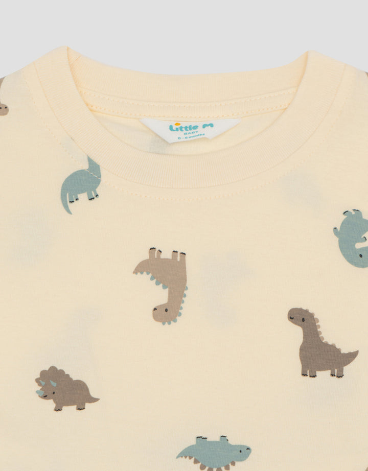 Little M Mini Dino Pakaian Setelan Bayi