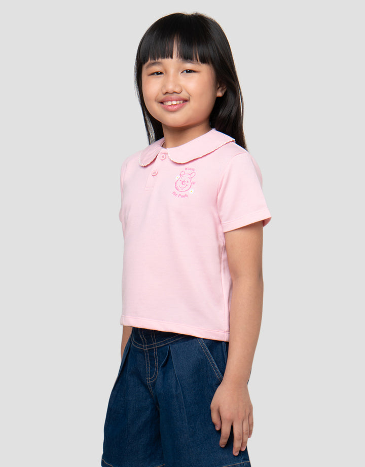 DISNEY POOH COLLAR KAOS ANAK PEREMPUAN