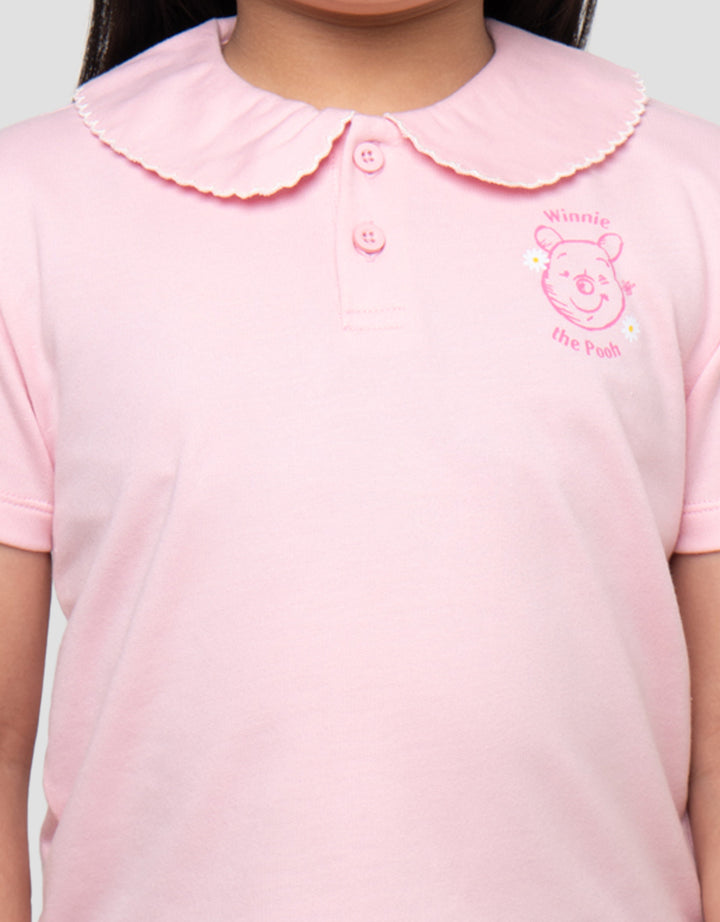 DISNEY POOH COLLAR KAOS ANAK PEREMPUAN
