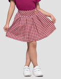 DISNEY POOH WOVEN CHECKED ROK ANAK PEREMPUAN