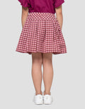 DISNEY POOH WOVEN CHECKED ROK ANAK PEREMPUAN