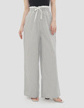 NEVADA COMBINATION STRIPED WIDE LEG CELANA PANJANG WANITA