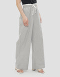 NEVADA COMBINATION STRIPED WIDE LEG CELANA PANJANG WANITA