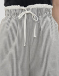 NEVADA COMBINATION STRIPED WIDE LEG CELANA PANJANG WANITA