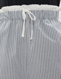 NEVADA COMBINATION STRIPED WIDE LEG CELANA PANJANG WANITA