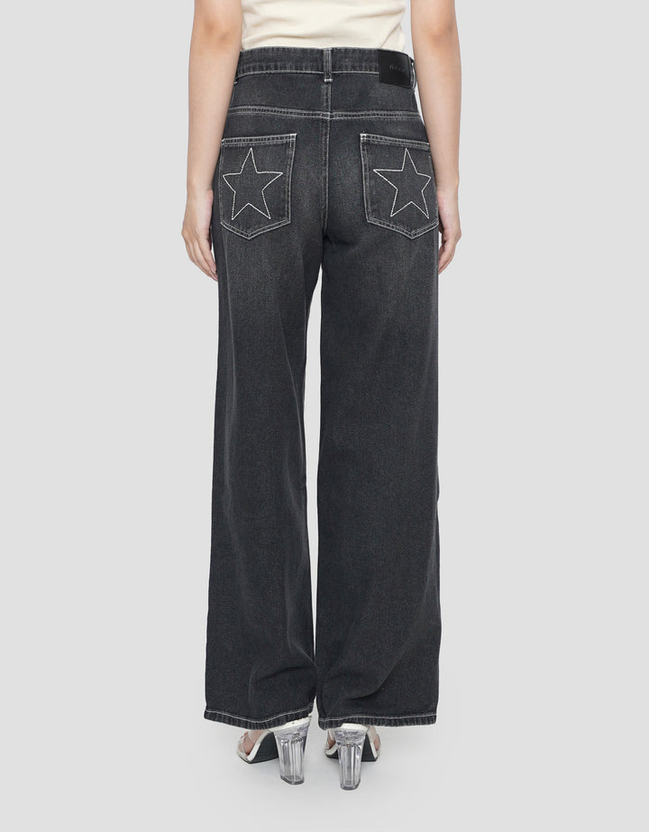 NEVADA EMBRO STAR WIDELEG CELANA JEANS WANITA