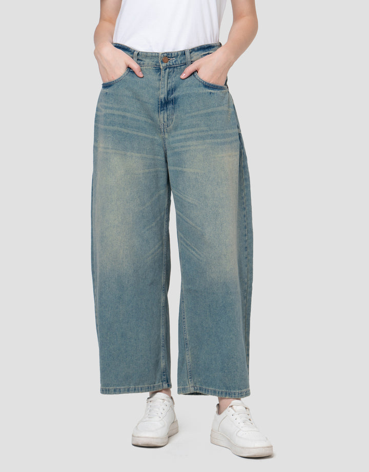 NEVADA BARREL LONG CELANA DENIM WANITA