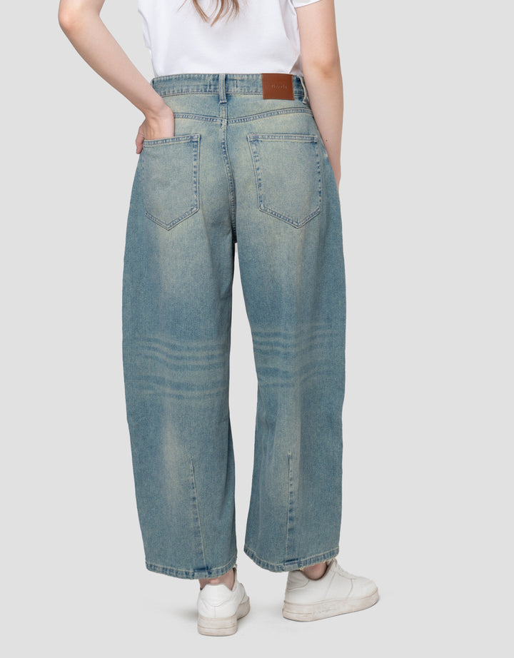 NEVADA BARREL LONG CELANA DENIM WANITA
