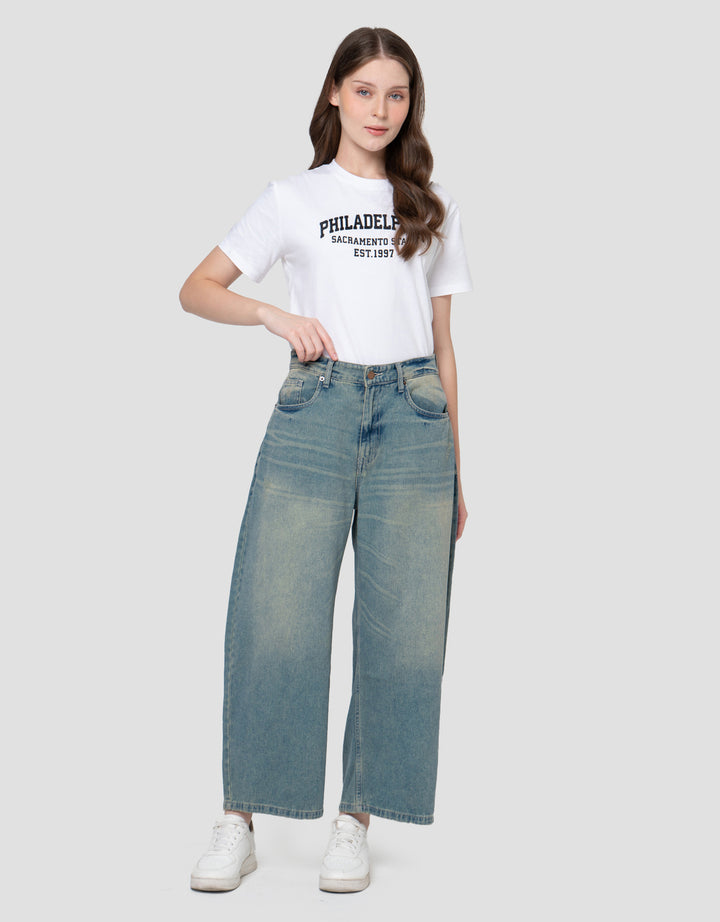 NEVADA BARREL LONG CELANA DENIM WANITA