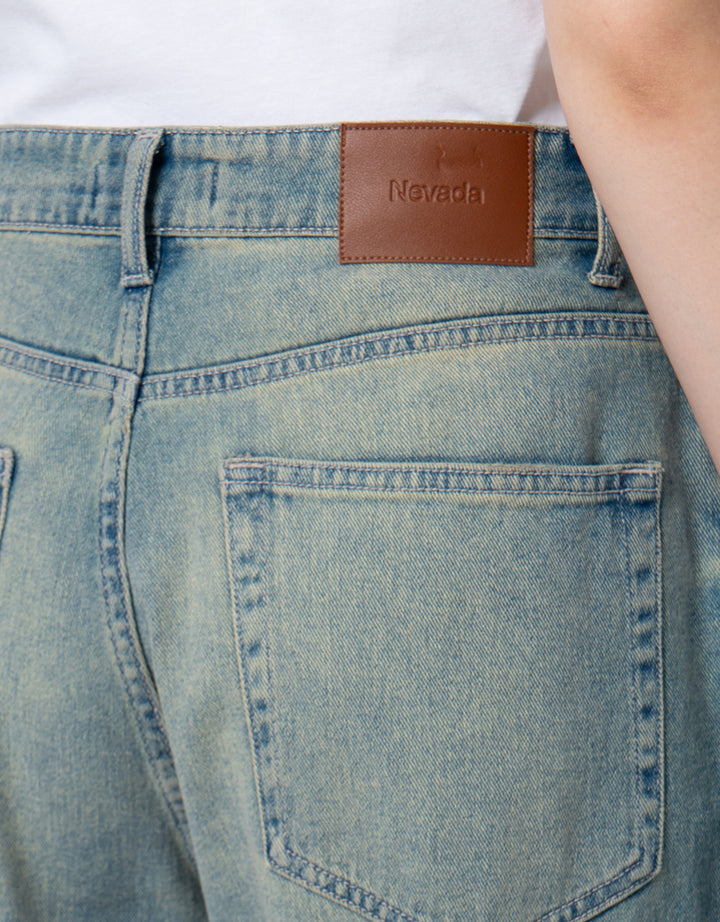 NEVADA BARREL LONG CELANA DENIM WANITA