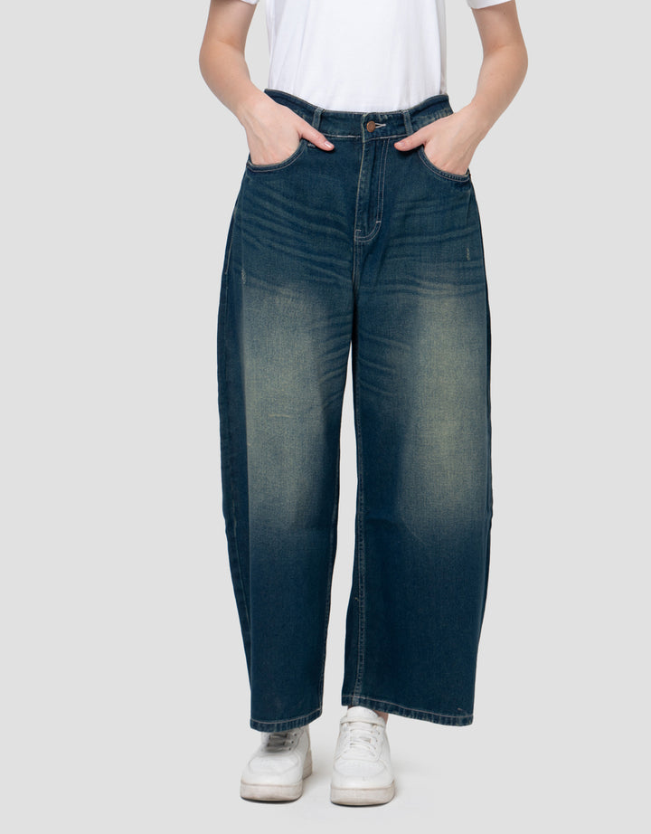 NEVADA BARREL LONG CELANA DENIM WANITA
