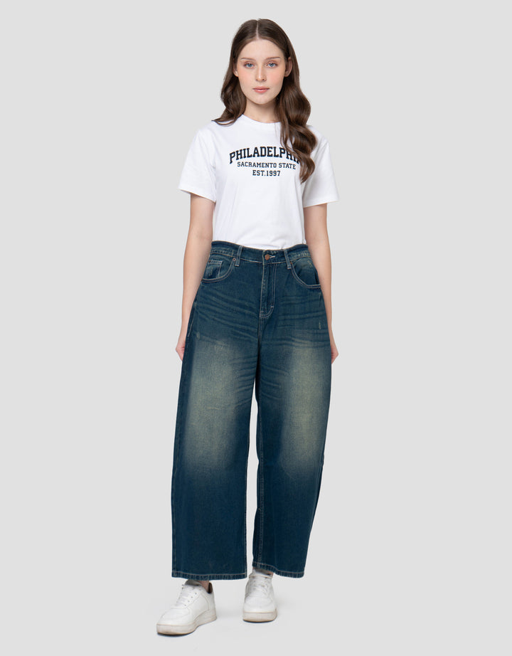 NEVADA BARREL LONG CELANA DENIM WANITA