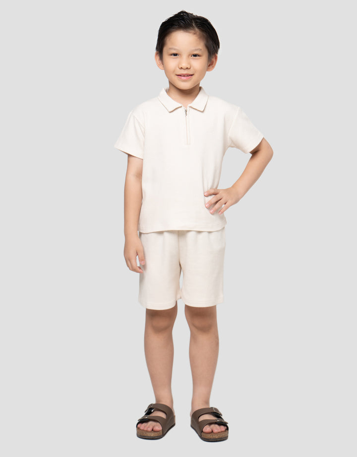 LITTLE M TEXTURE PAKAIAN SETELAN ANAK LAKI-LAKI
