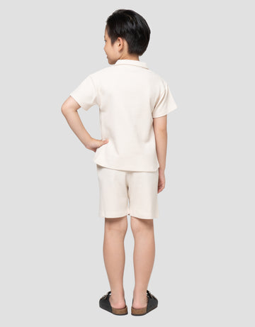LITTLE M TEXTURE PAKAIAN SETELAN ANAK LAKI-LAKI