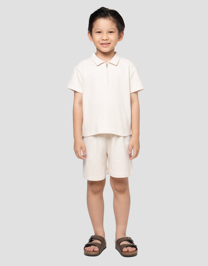 LITTLE M TEXTURE PAKAIAN SETELAN ANAK LAKI-LAKI