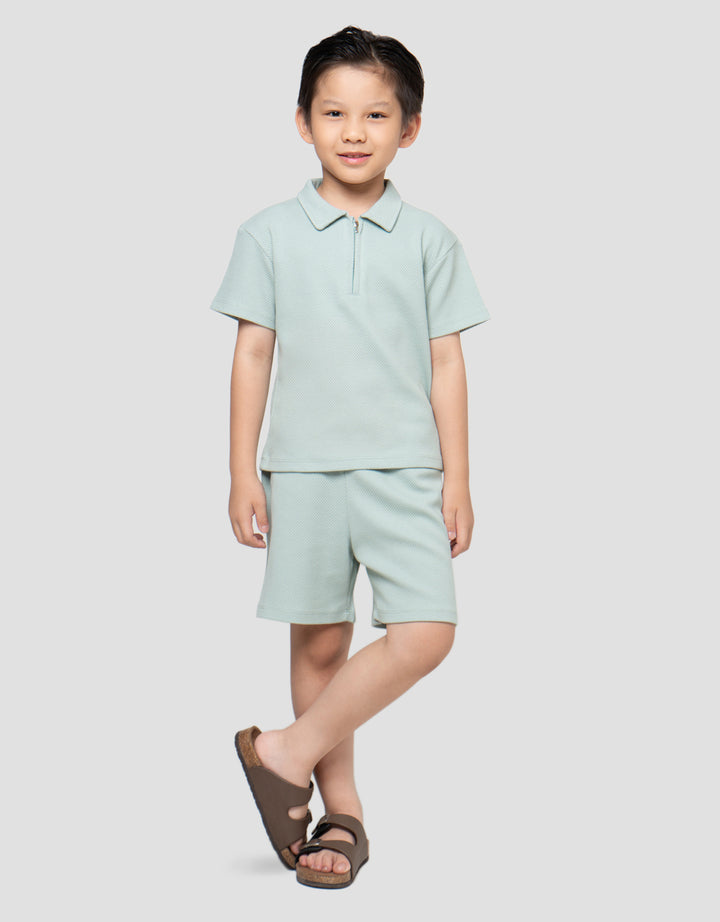 LITTLE M TEXTURE PAKAIAN SETELAN ANAK LAKI-LAKI