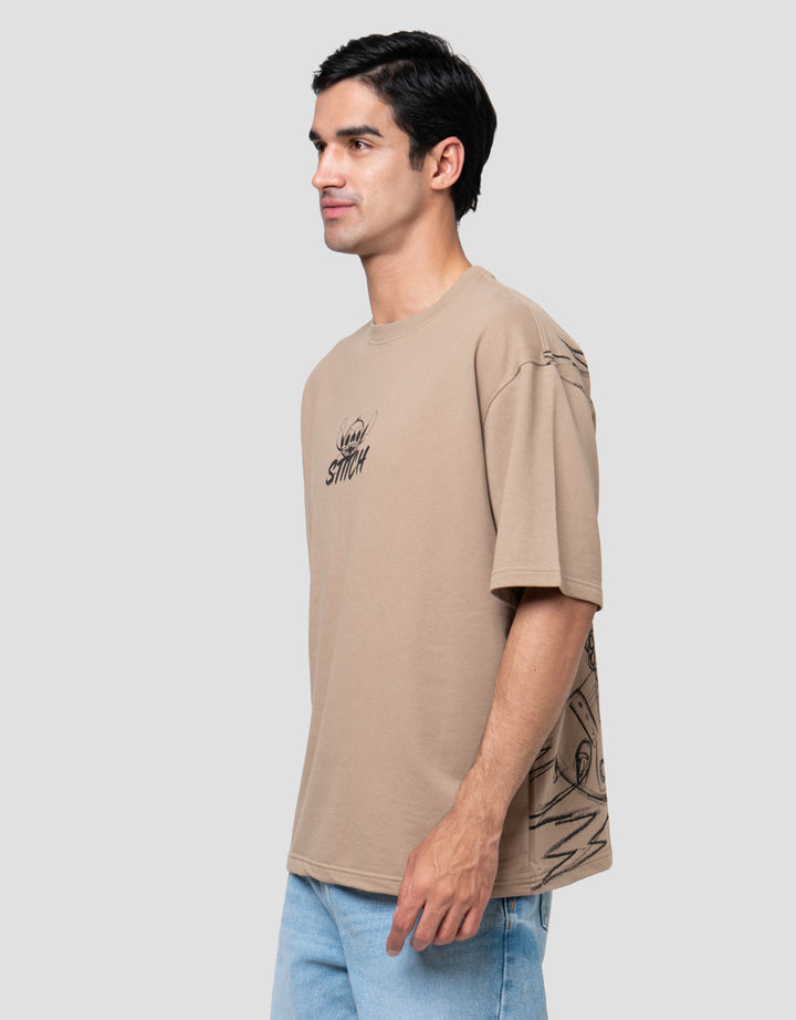 DISNEY STITCH ROCK BACKPRINT KAOS OVERSIZE PRIA