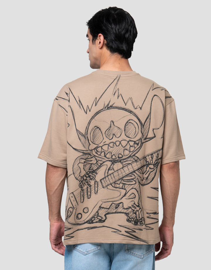 DISNEY STITCH ROCK BACKPRINT KAOS OVERSIZE PRIA