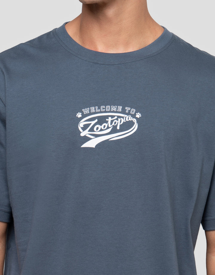DISNEY ZOOTOPIA BACK PRINT KAOS PRIA